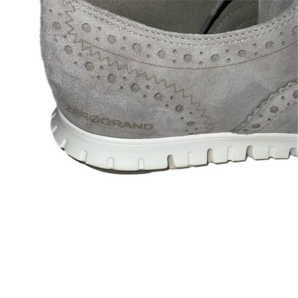 Cole Haan Zerogrand Wingtip Perforated Oxford Sneakers, Ironstone Size 8 - Picture 4 of 6